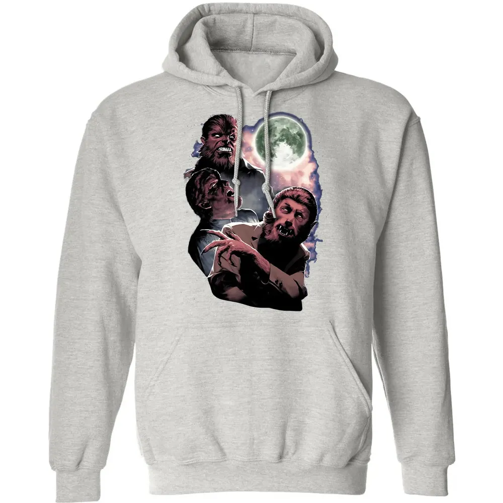 Wolf Man Moon Classic Unisex Hoodie - 8