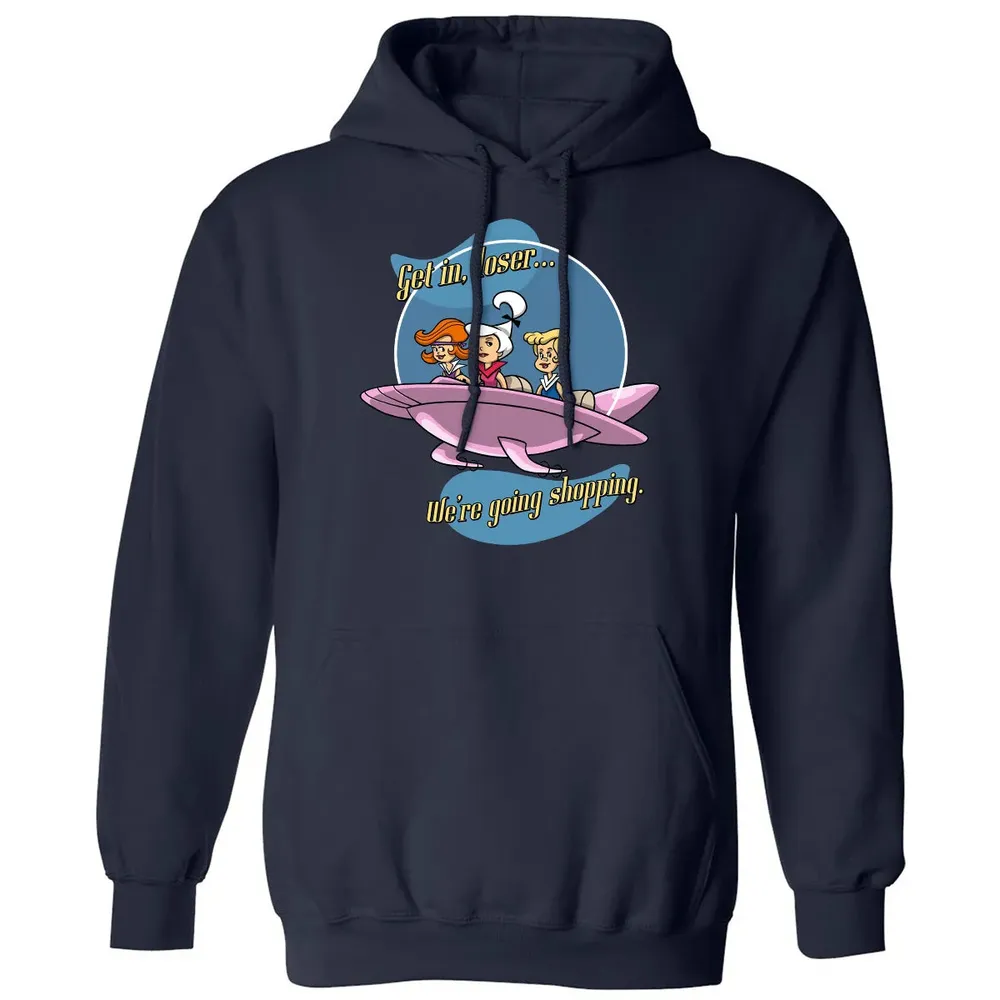 Going Shopping In Jet Classic Unisex Hoodie - 2