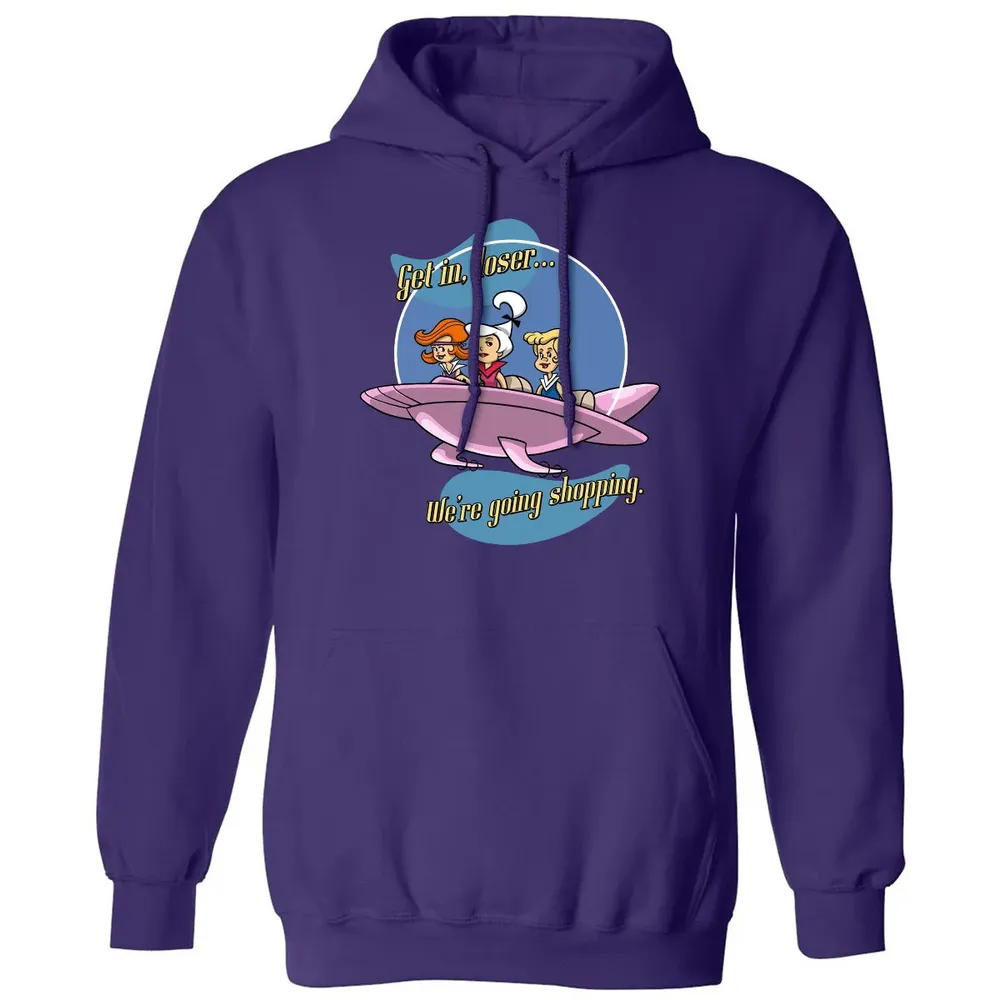 Going Shopping In Jet Classic Unisex Hoodie - 6