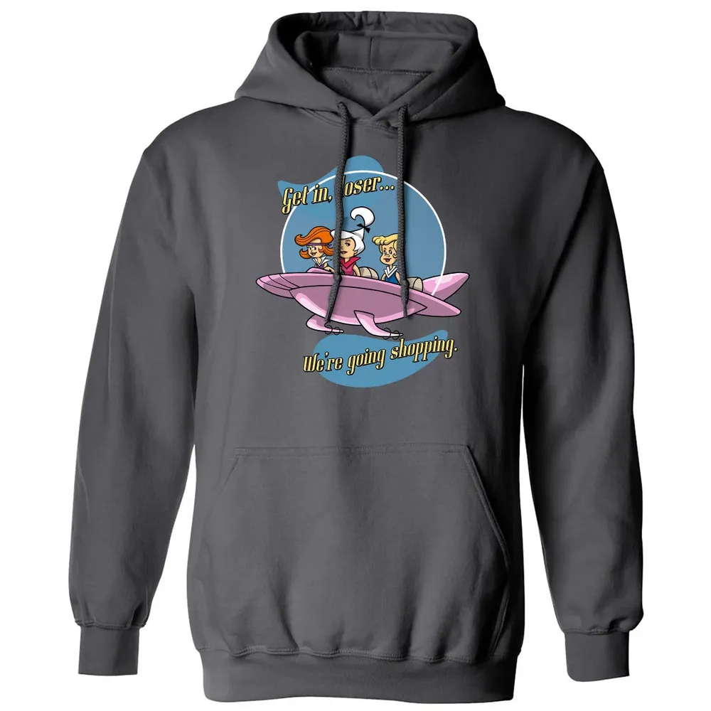 Going Shopping In Jet Classic Unisex Hoodie - 7