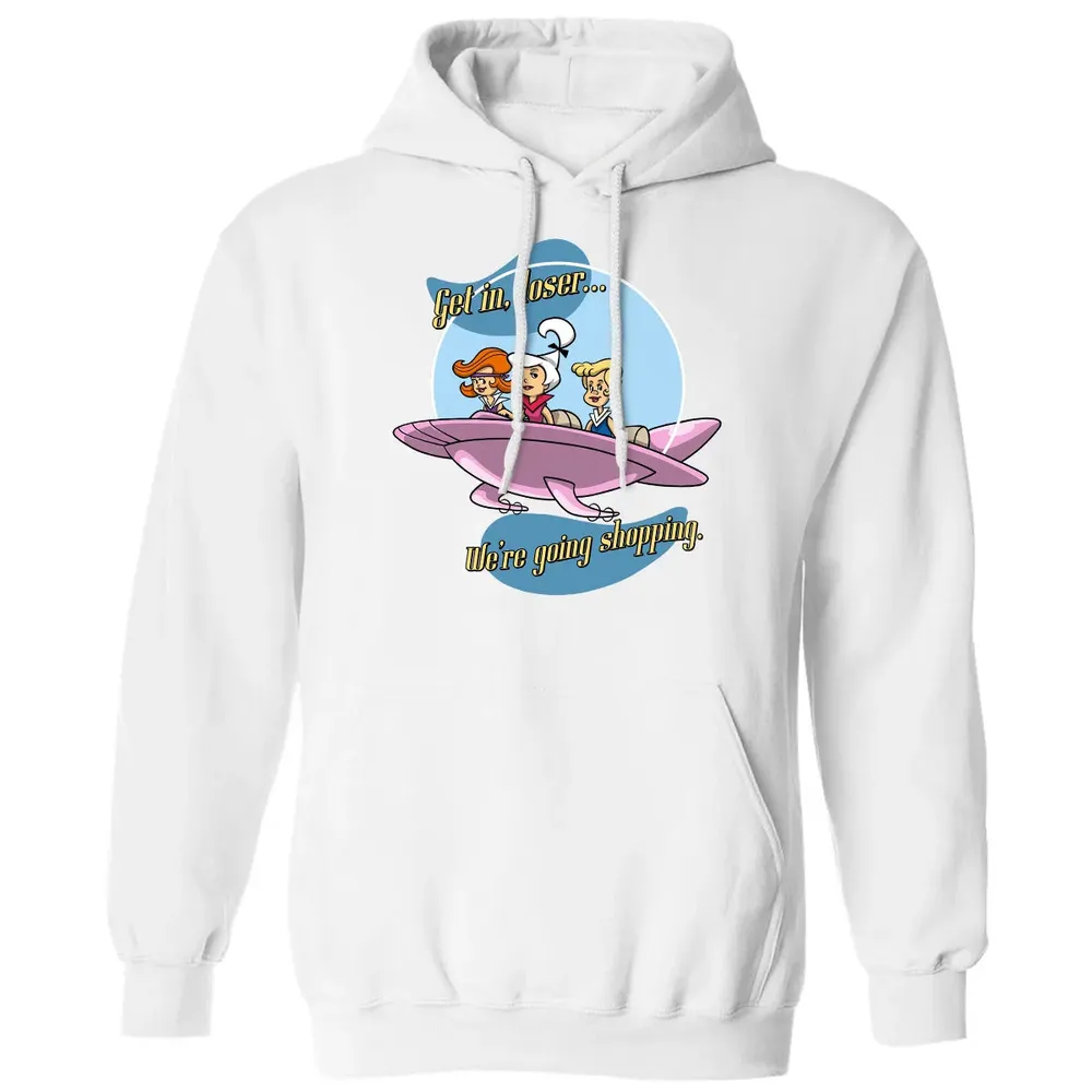Going Shopping In Jet Classic Unisex Hoodie - 11