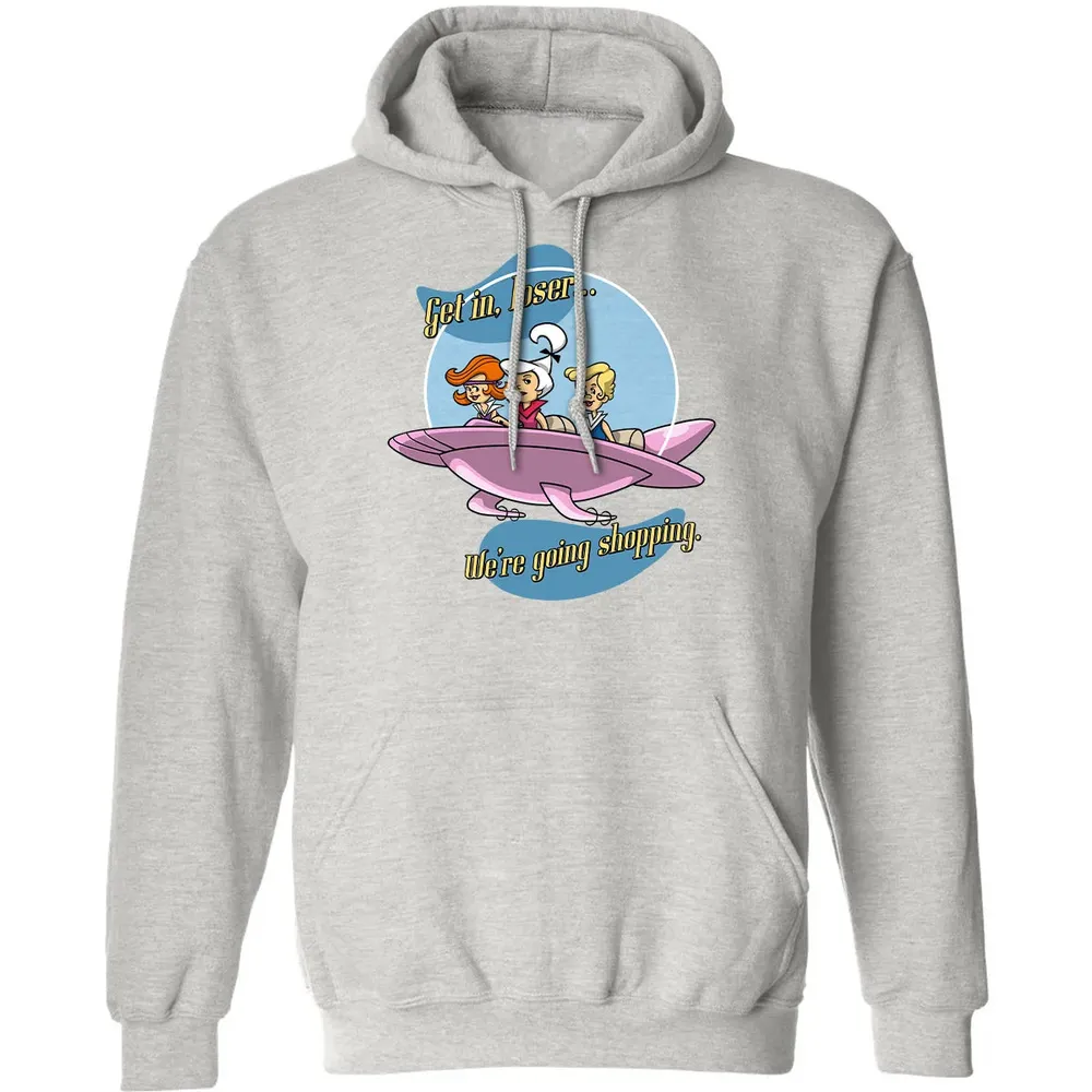 Going Shopping In Jet Classic Unisex Hoodie - 8