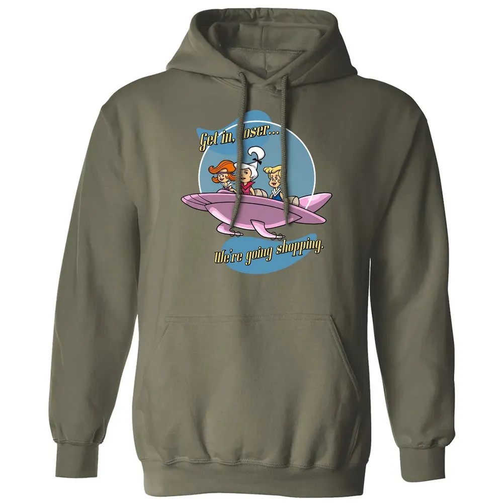 Going Shopping In Jet Classic Unisex Hoodie - 4