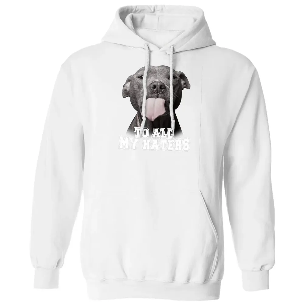 Funny Pitbull To All My Haters  Pitbull Dog Lover Gift Classic Unisex Hoodie - 11