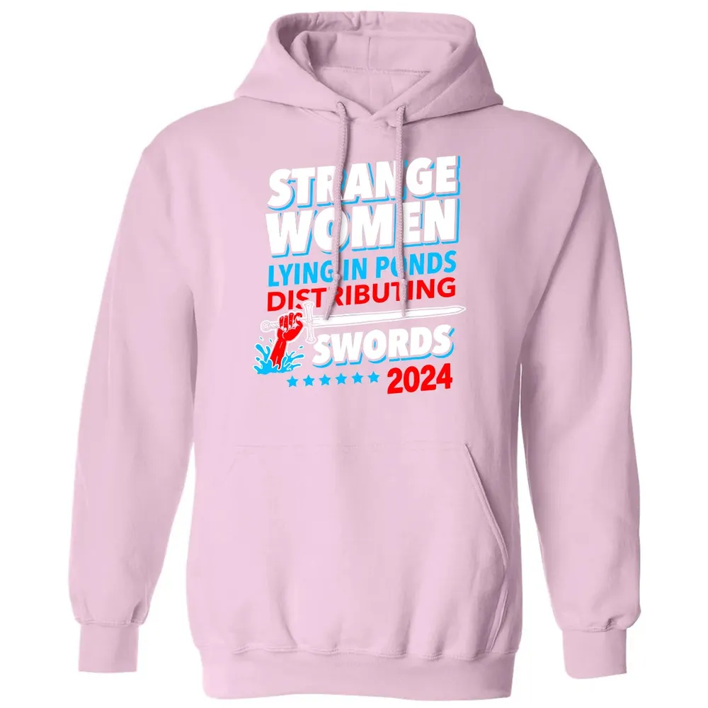 Strange women lying in ponds distributing swords 2024 Classic Unisex Hoodie - 3