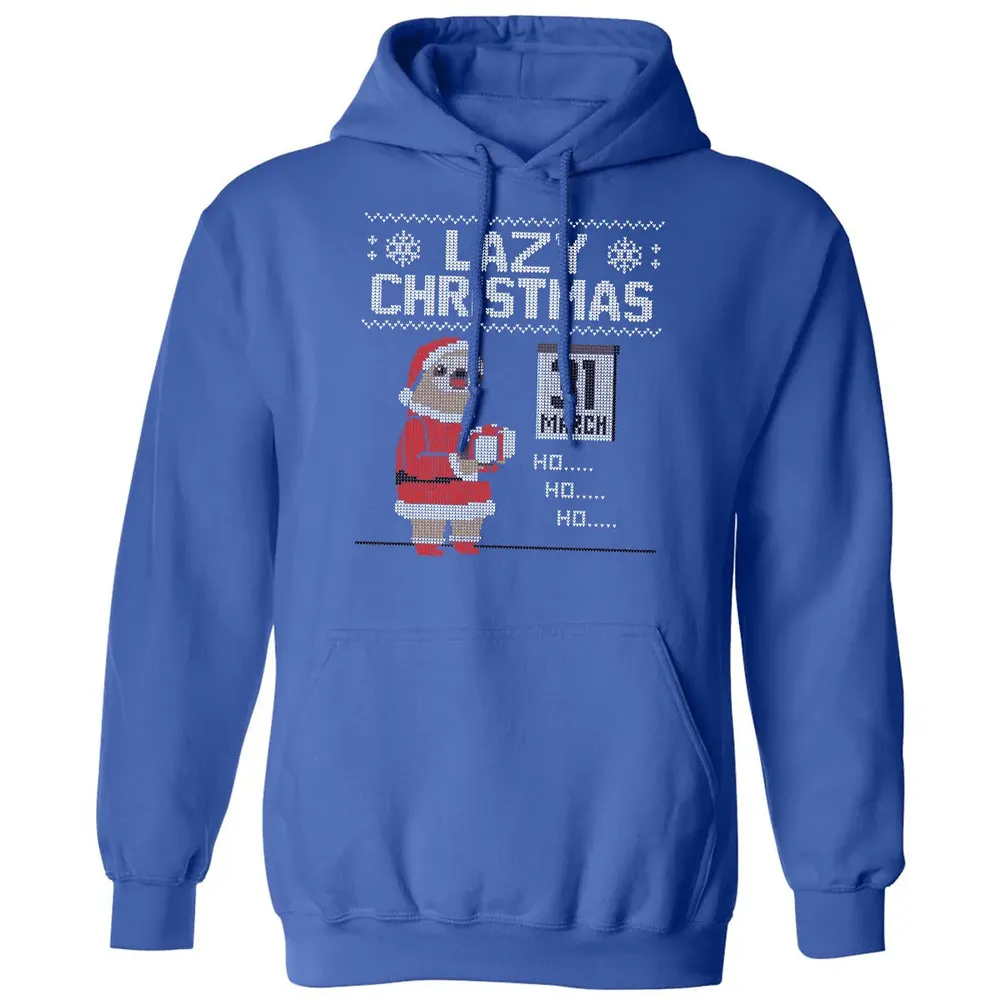 Lazy Christmas Classic Unisex Hoodie - 9