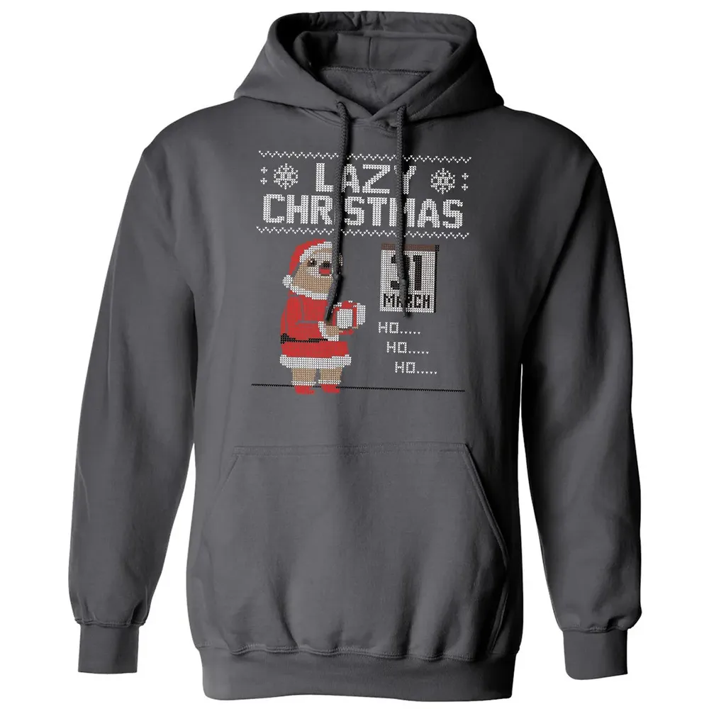 Lazy Christmas Classic Unisex Hoodie - 7