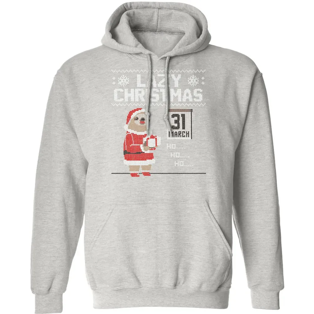 Lazy Christmas Classic Unisex Hoodie - 8