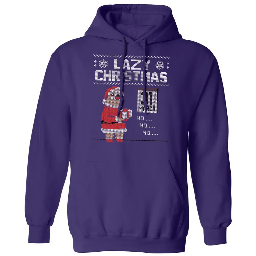 Lazy Christmas Classic Unisex Hoodie - 6