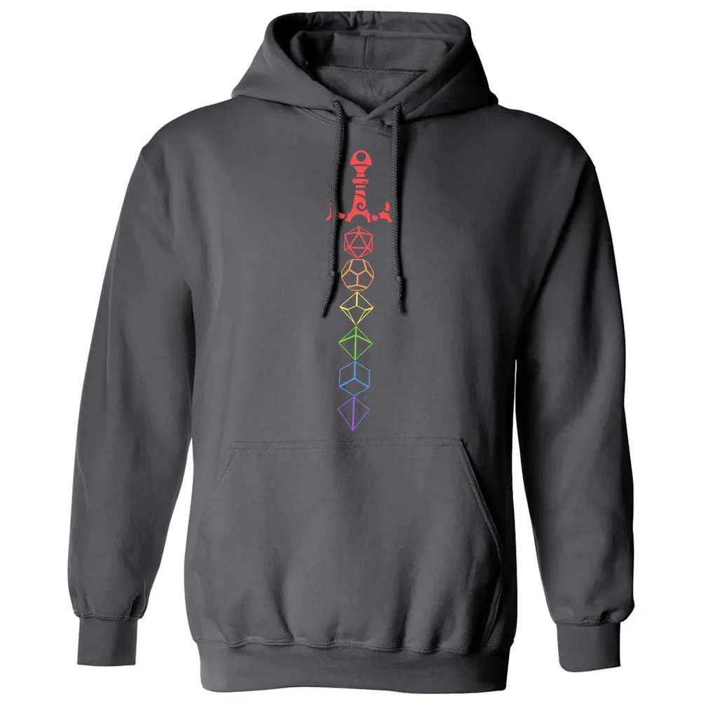 Rainbow Dice Sword LGBT Classic Unisex Hoodie - 7