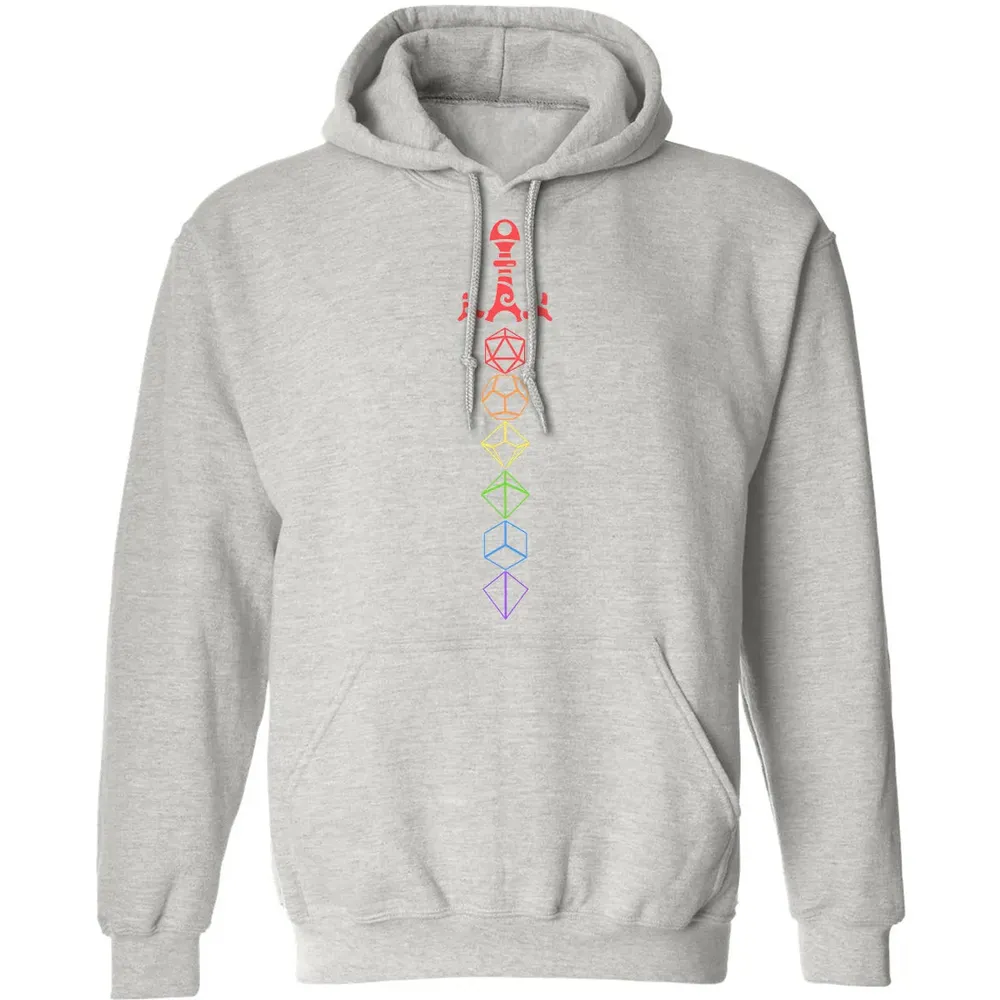 Rainbow Dice Sword LGBT Classic Unisex Hoodie - 8