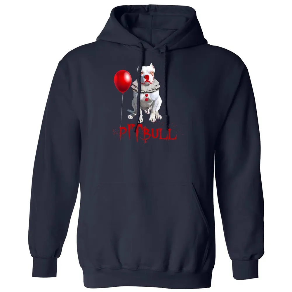 Pitbull IT Clown For Halloween Day Horror  Gift Classic Unisex Hoodie - 2