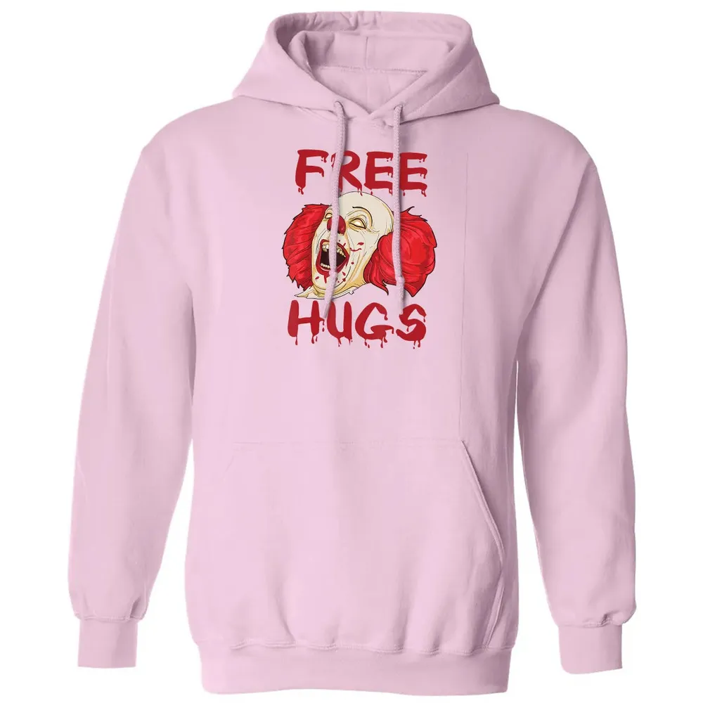 Free Hugs  Evil Killer Scary Clown Halloween Gift Classic Unisex Hoodie - 3