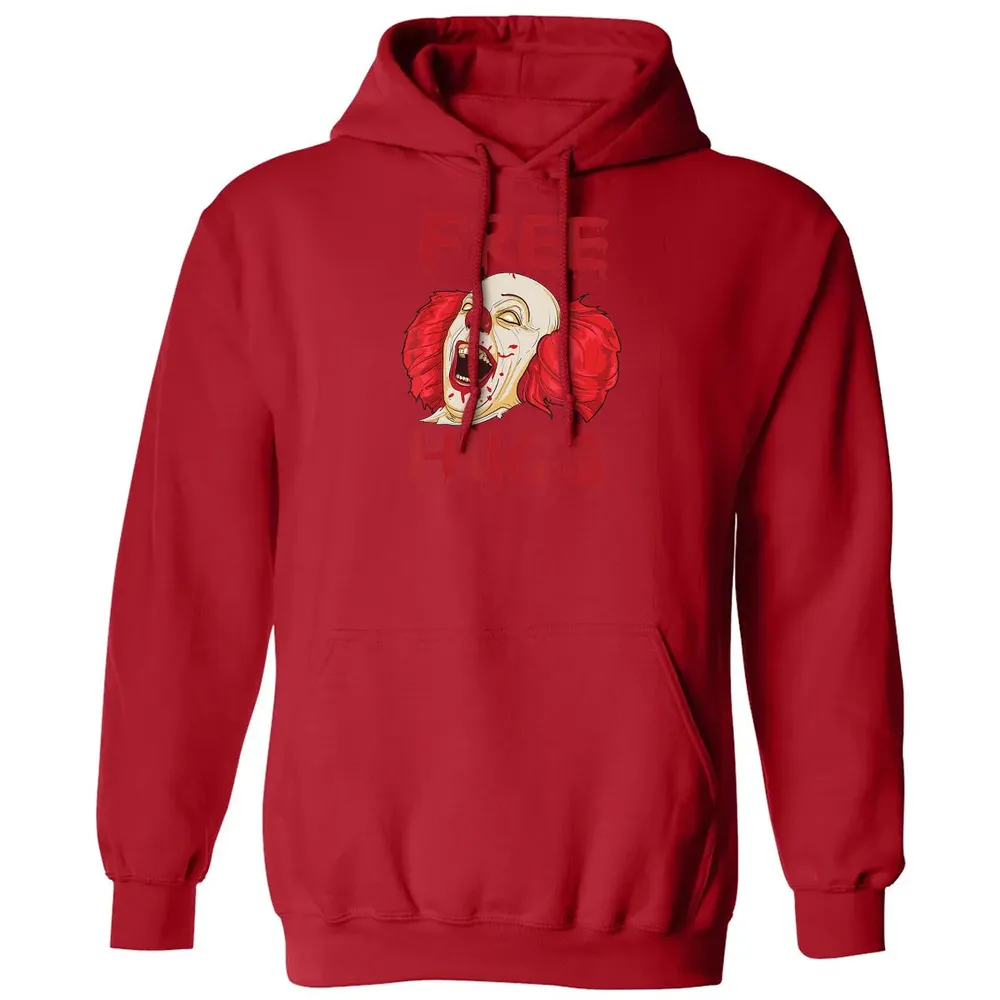 Free Hugs  Evil Killer Scary Clown Halloween Gift Classic Unisex Hoodie - 5
