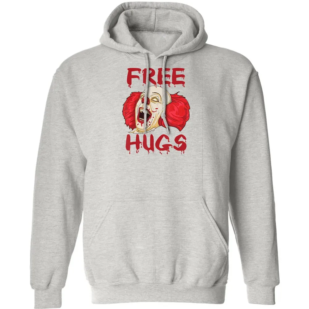 Free Hugs  Evil Killer Scary Clown Halloween Gift Classic Unisex Hoodie - 8