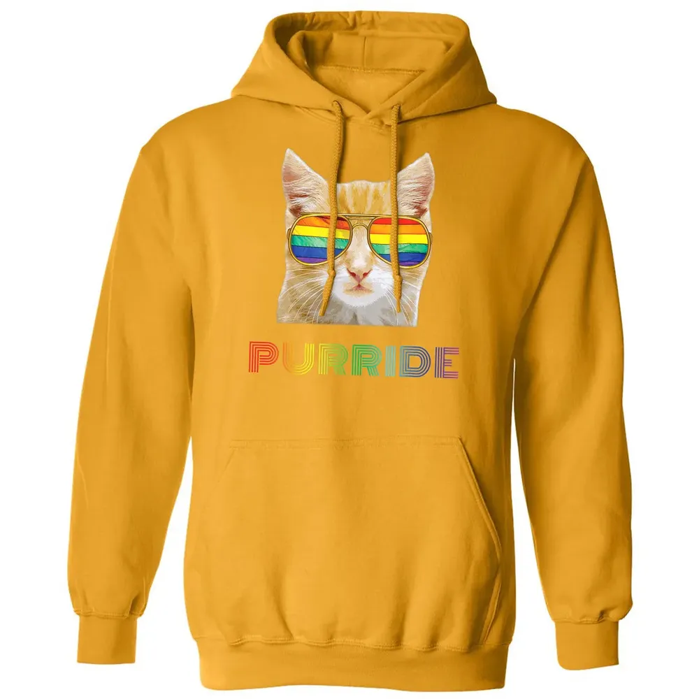 Gay Pride s for Women Men LGBT Cat Gift Purride Classic Unisex Hoodie - 12