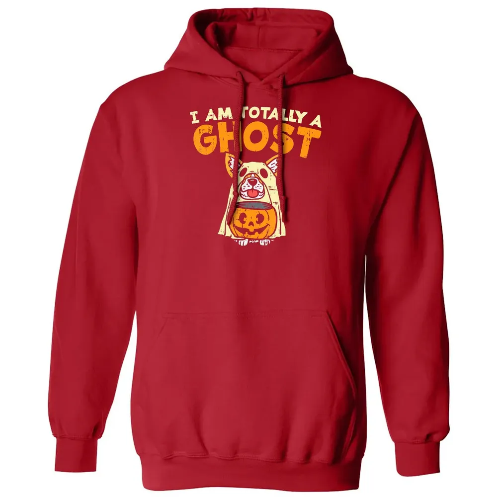 Welsh Corgi Totally Ghost Funny Halloween Costume Dog Owner Classic Unisex Hoodie - 5