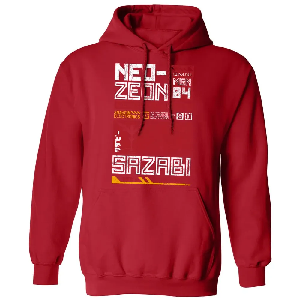 Neo Zeon - Mobile Suit Sazabi Classic Unisex Hoodie - 5