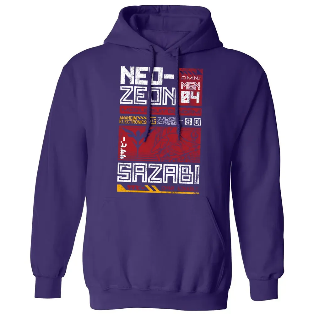 Neo Zeon - Mobile Suit Sazabi Classic Unisex Hoodie - 6