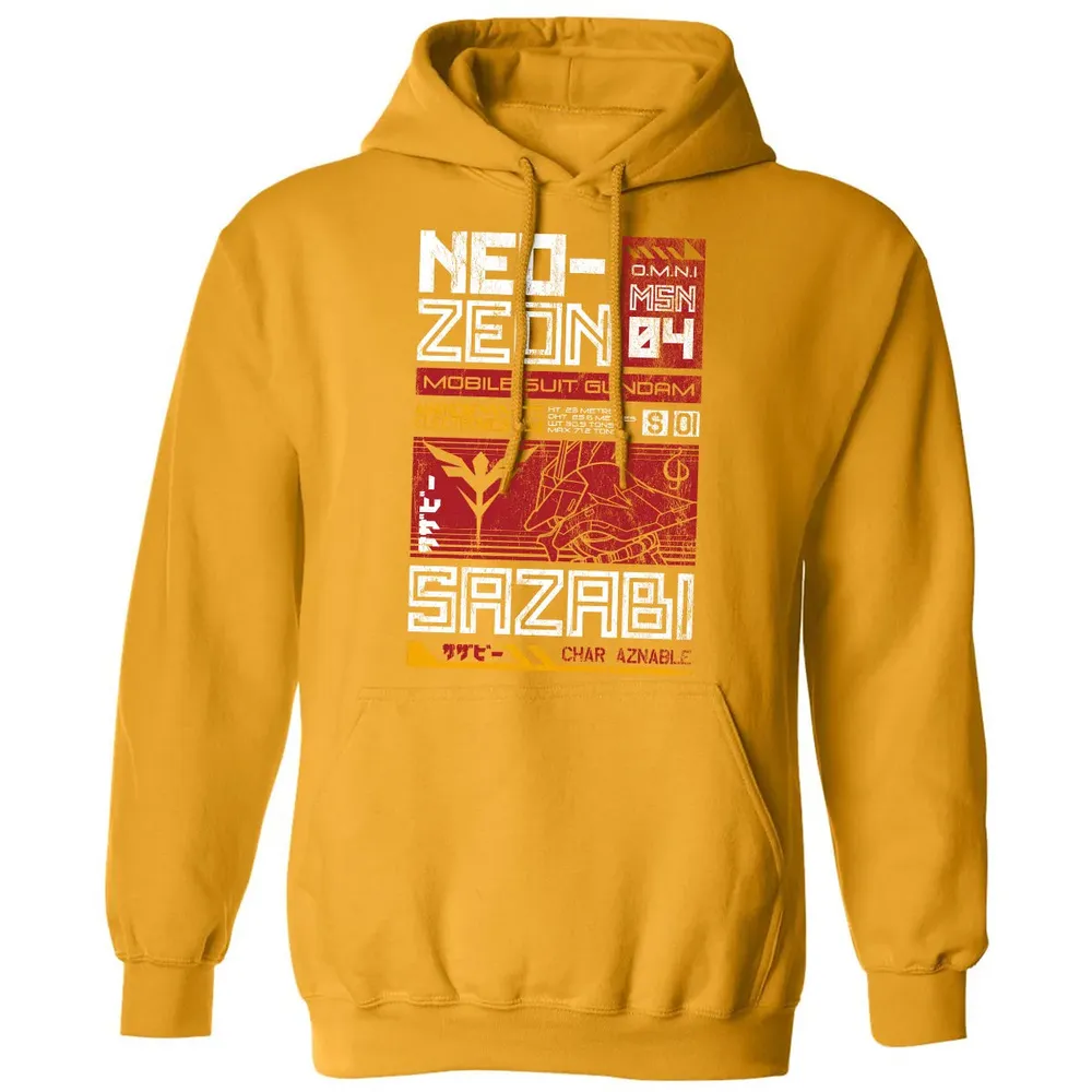 Neo Zeon - Mobile Suit Sazabi Classic Unisex Hoodie - 12