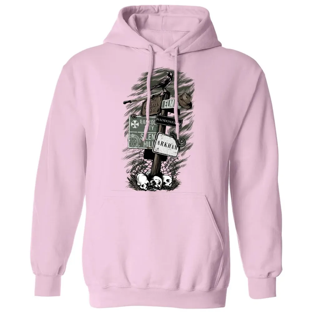 Horror Signpost Classic Unisex Hoodie - 3
