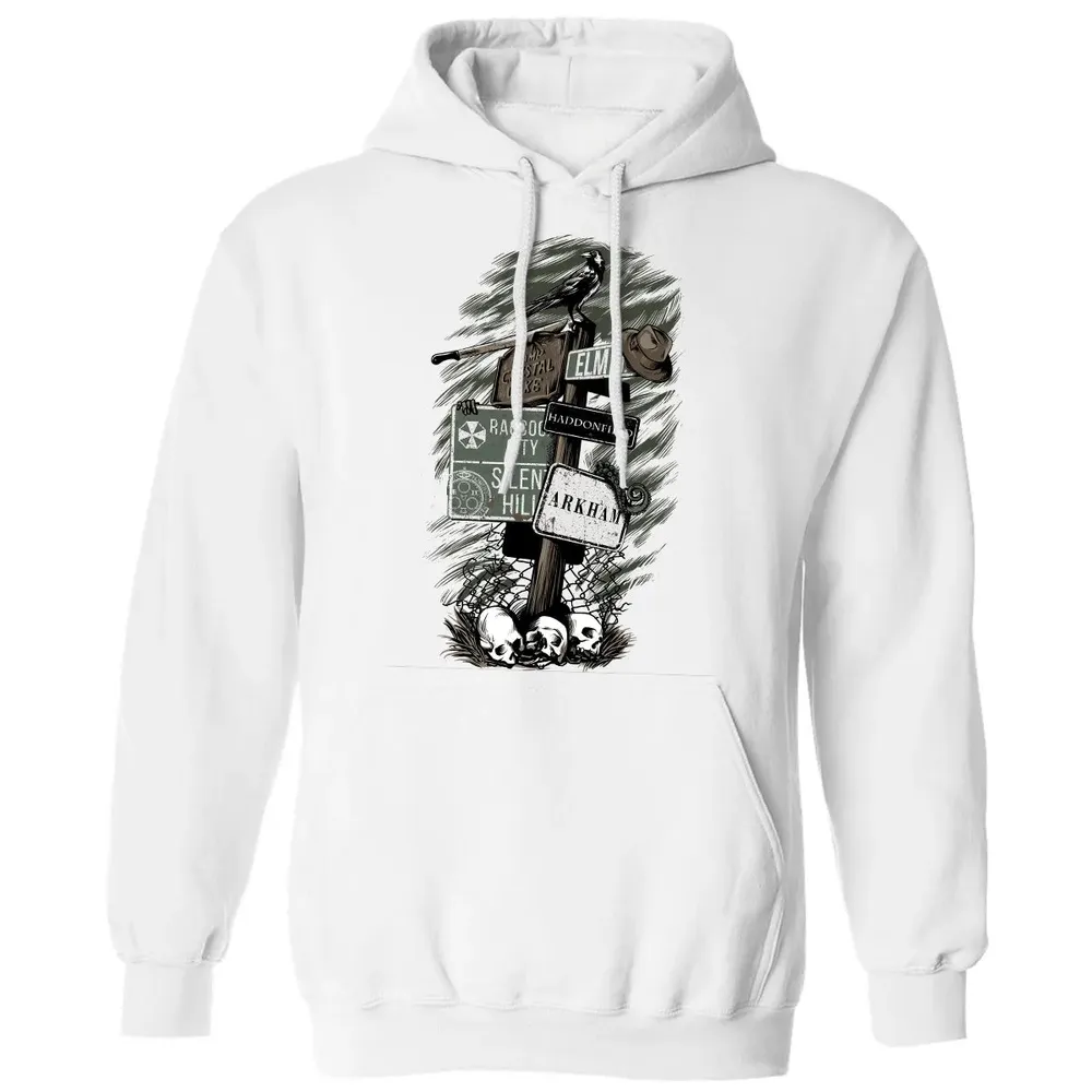 Horror Signpost Classic Unisex Hoodie - 11