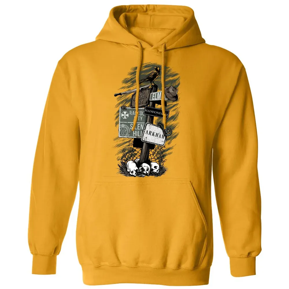 Horror Signpost Classic Unisex Hoodie - 12