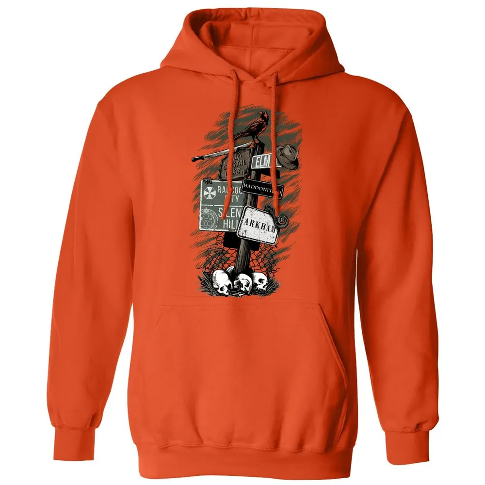 Horror Signpost Classic Unisex Hoodie - 10