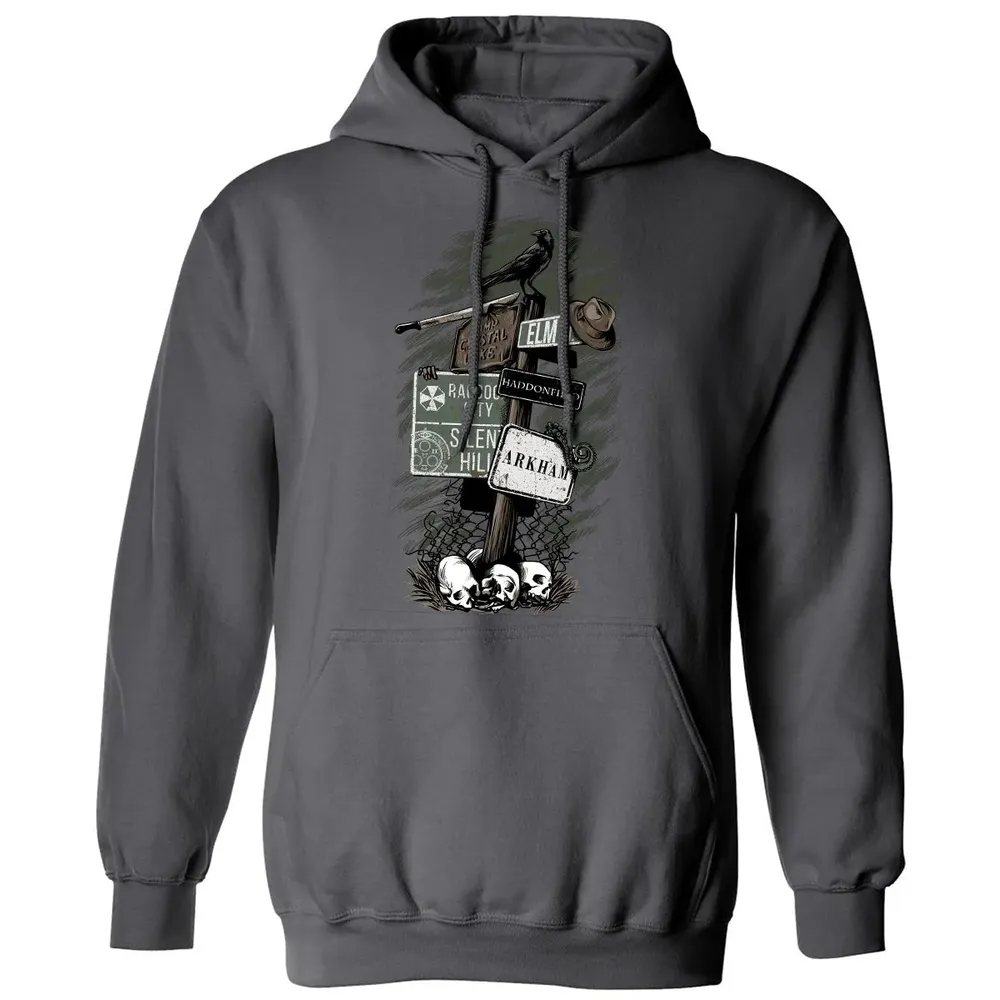 Horror Signpost Classic Unisex Hoodie - 7