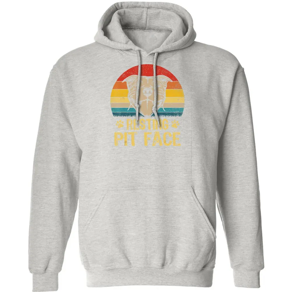 Pitbull Dog Resting Pit Face Classic Unisex Hoodie - 8