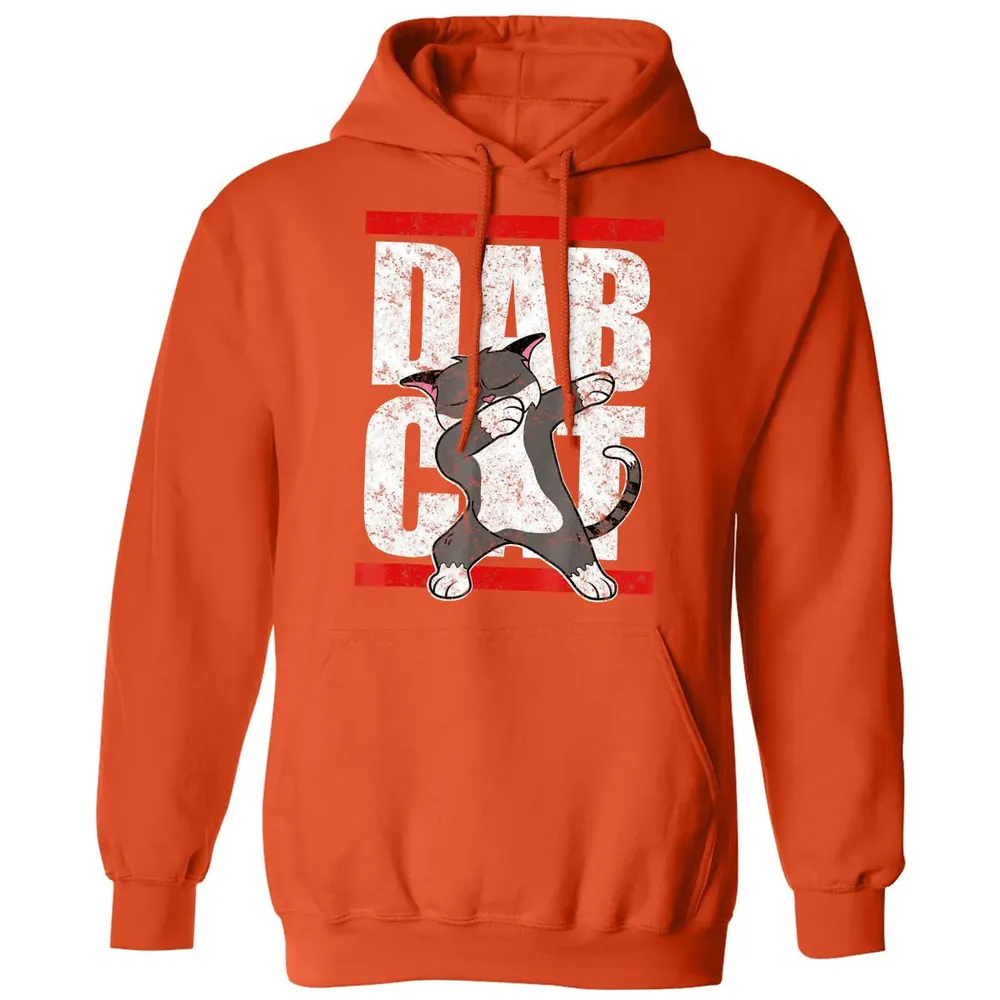 Dab Cat  Dabbing Kitty Feline Pet Distressed Classic Unisex Hoodie - 10