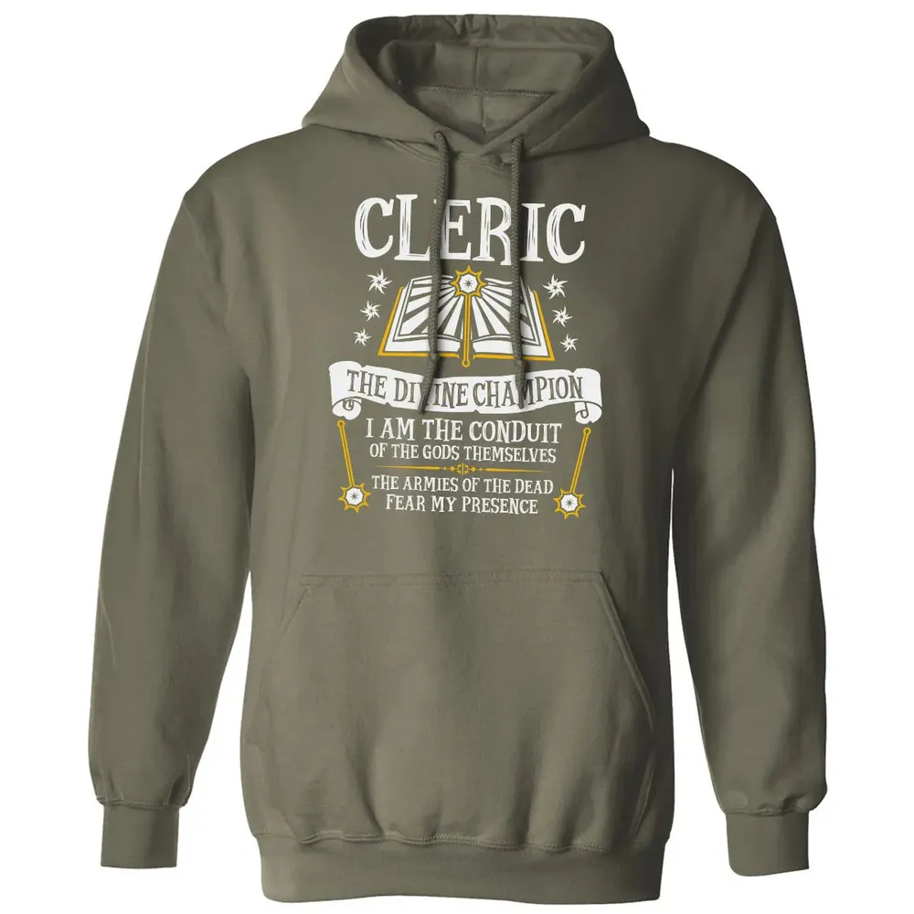CLERIC, THE DIVINE CHAMPION (Black) Classic Unisex Hoodie - 4