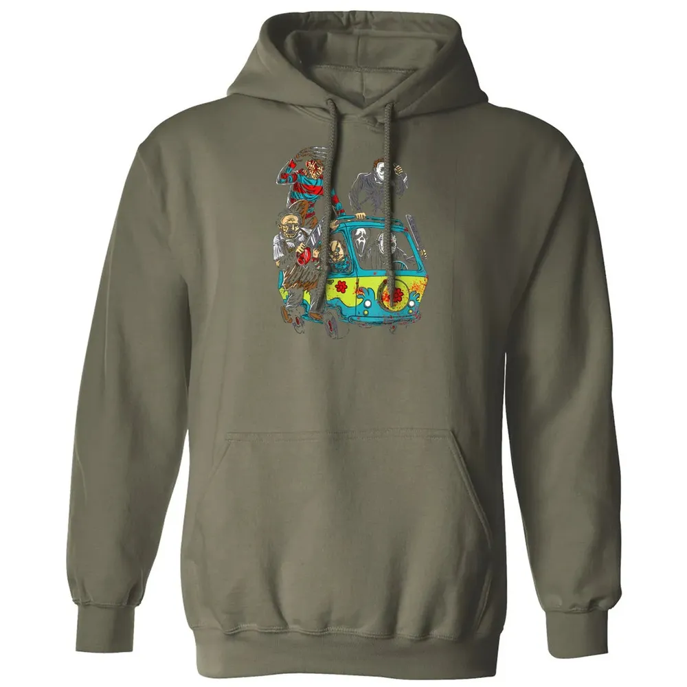 Funny Camper Full Of Psychos Halloween Horror Lovers Gift Classic Unisex Hoodie - 4