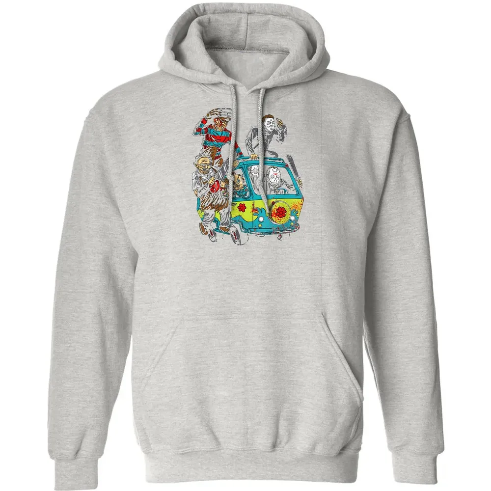 Funny Camper Full Of Psychos Halloween Horror Lovers Gift Classic Unisex Hoodie - 8