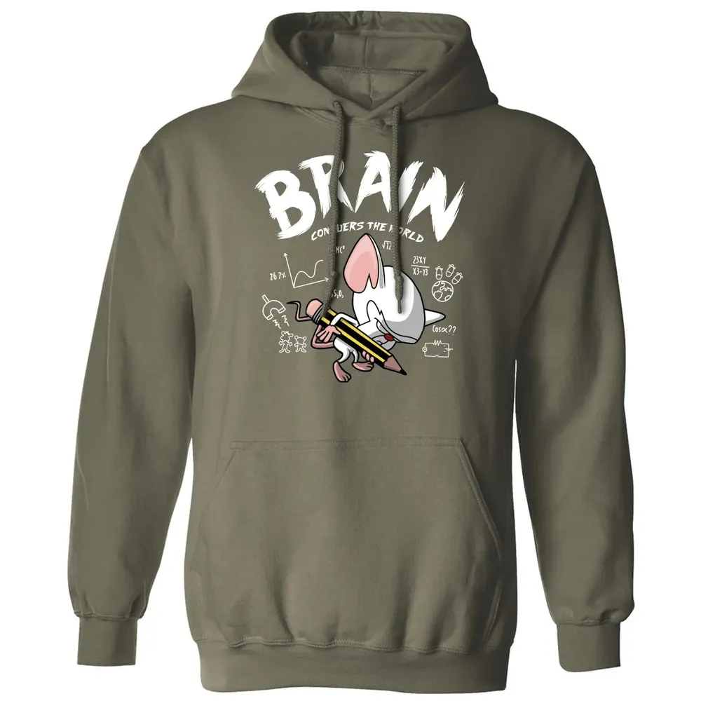 Brain Conquers The World Classic Unisex Hoodie - 4