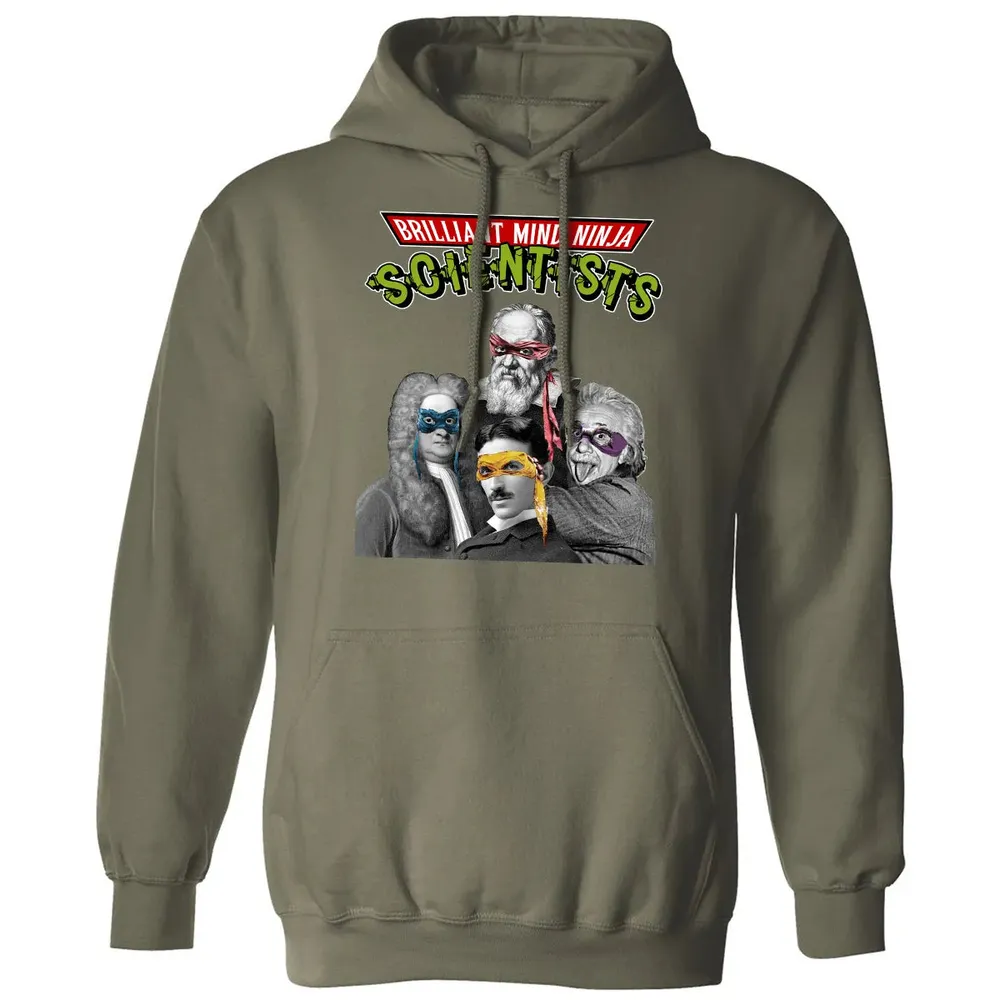 Brilliant Mind Ninja Scientists Classic Unisex Hoodie - 4