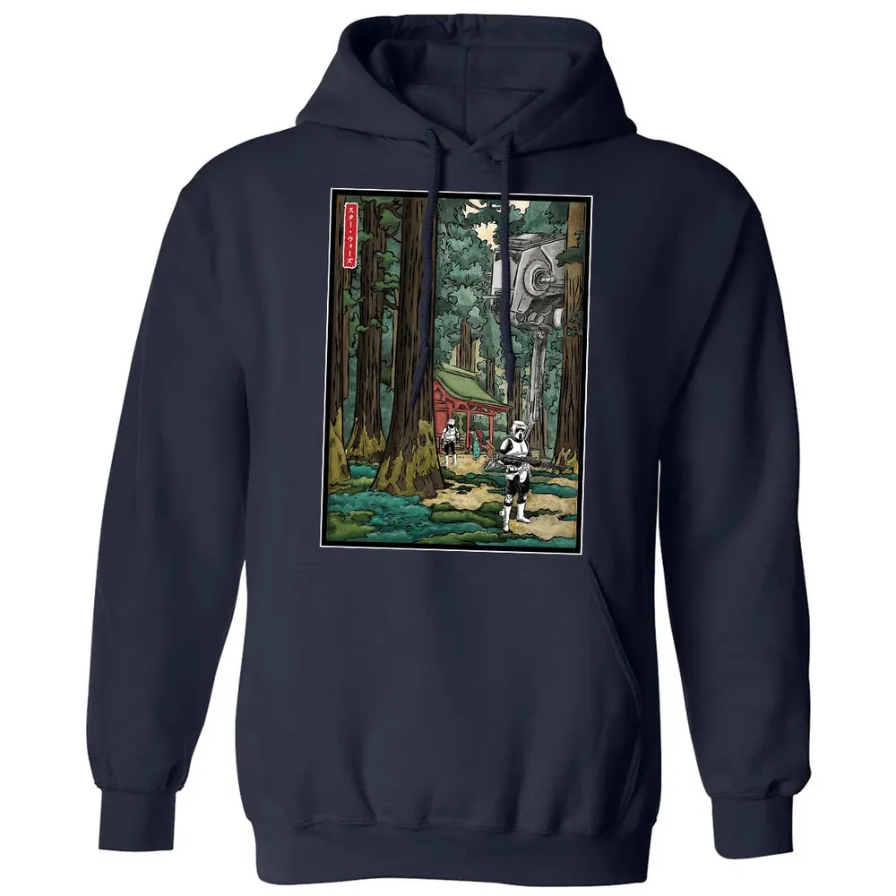 Galactic Empire in japanese forest Classic Unisex Hoodie - 2