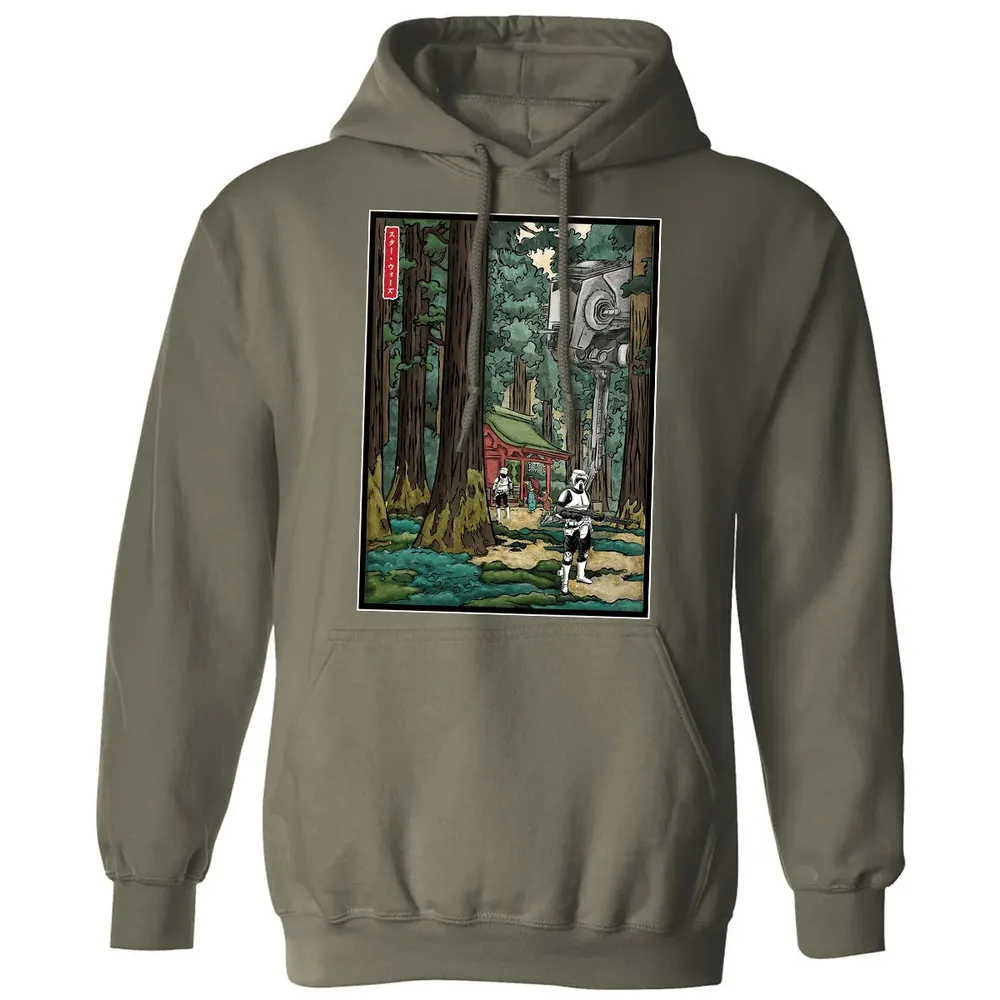 Galactic Empire in japanese forest Classic Unisex Hoodie - 4