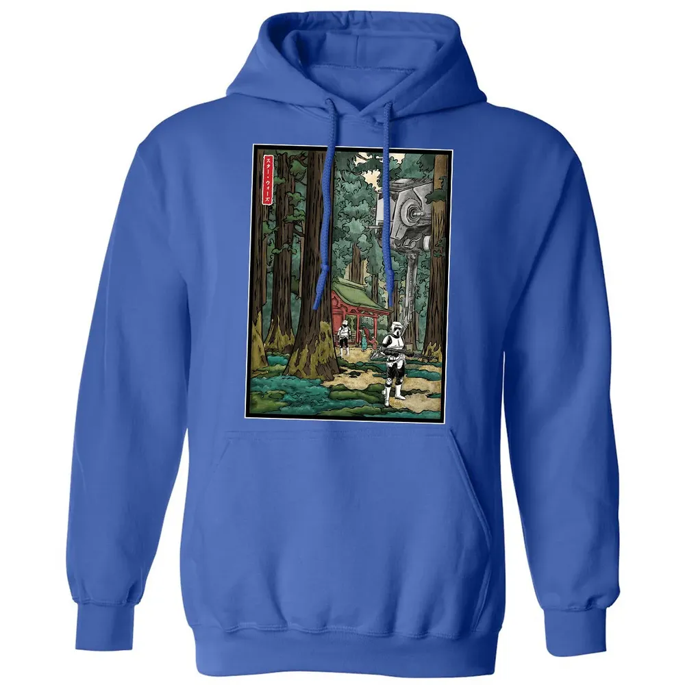 Galactic Empire in japanese forest Classic Unisex Hoodie - 9