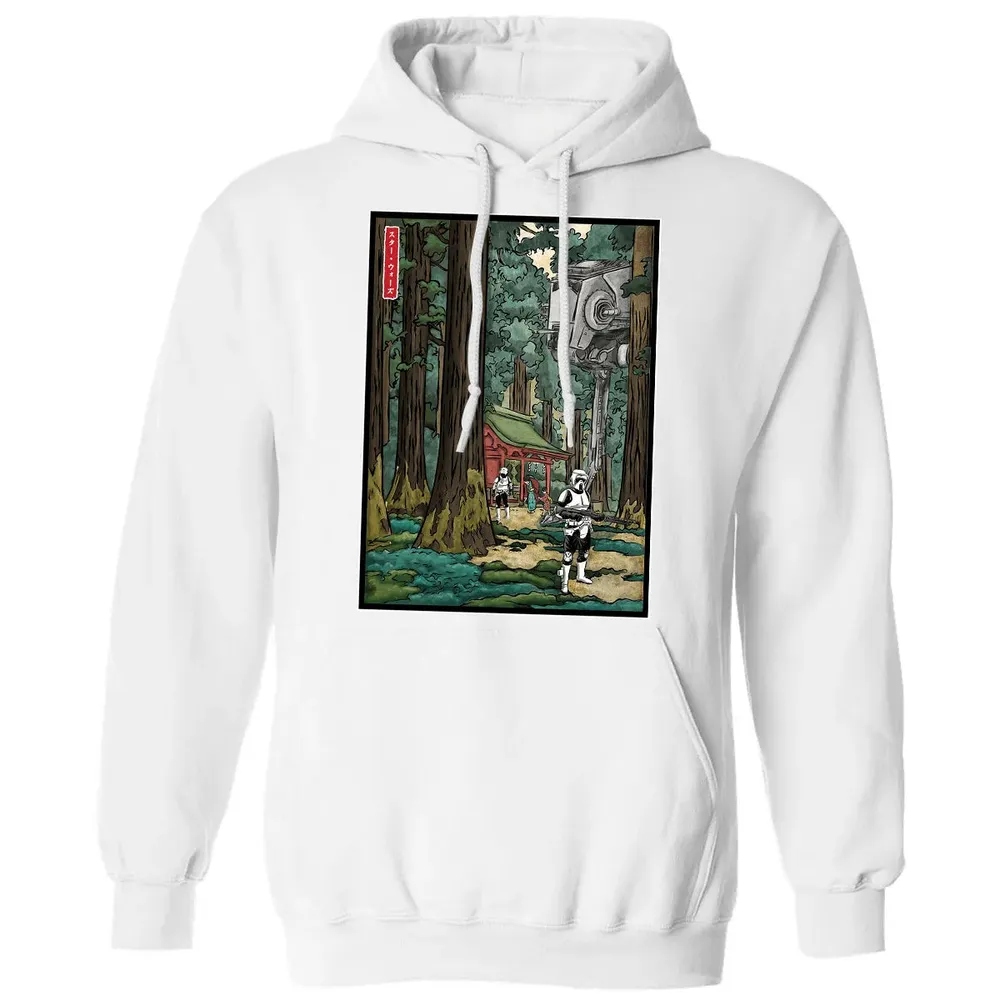 Galactic Empire in japanese forest Classic Unisex Hoodie - 11