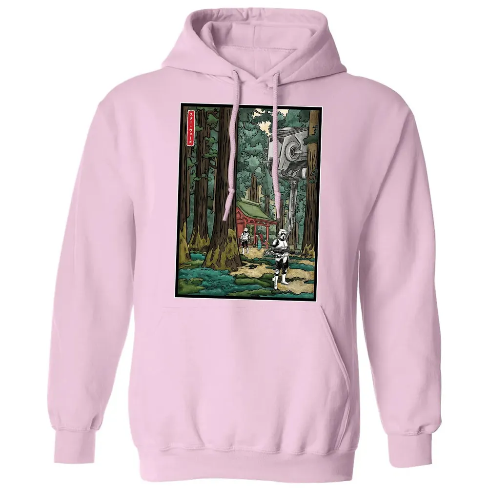 Galactic Empire in japanese forest Classic Unisex Hoodie - 3
