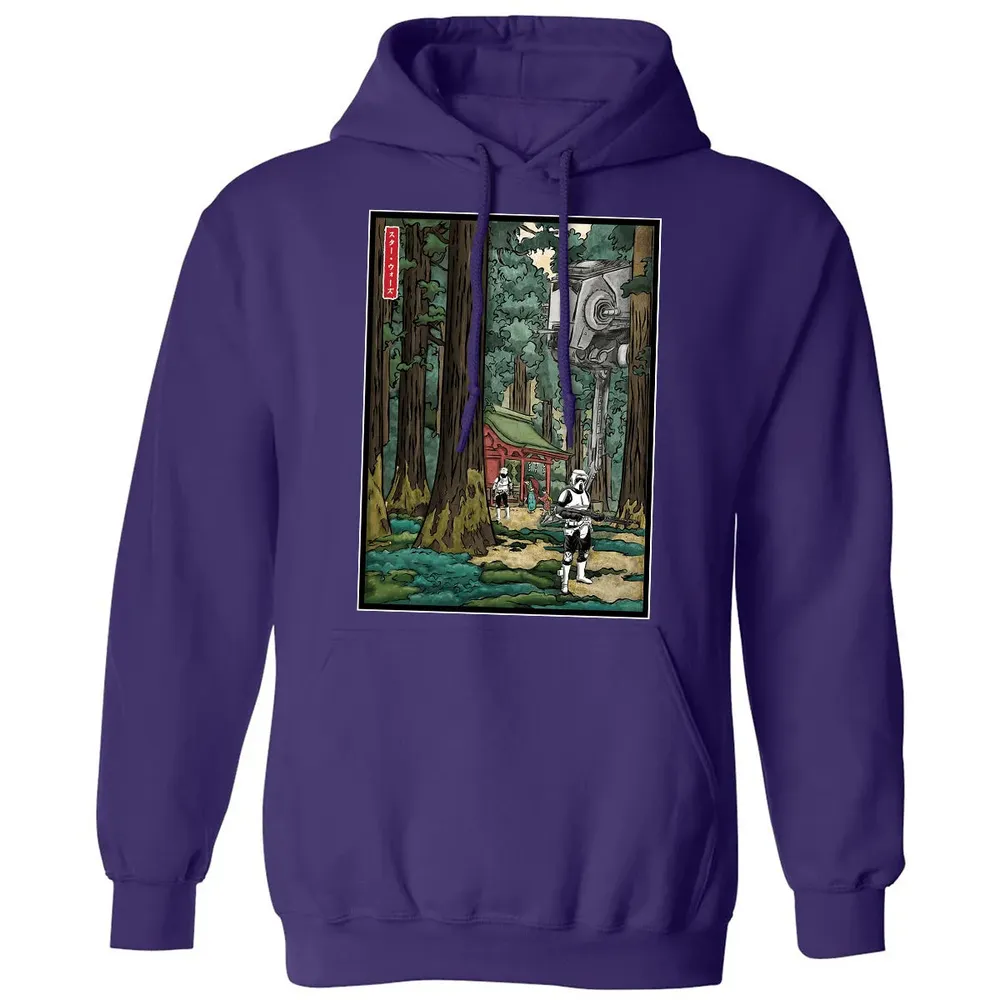 Galactic Empire in japanese forest Classic Unisex Hoodie - 6