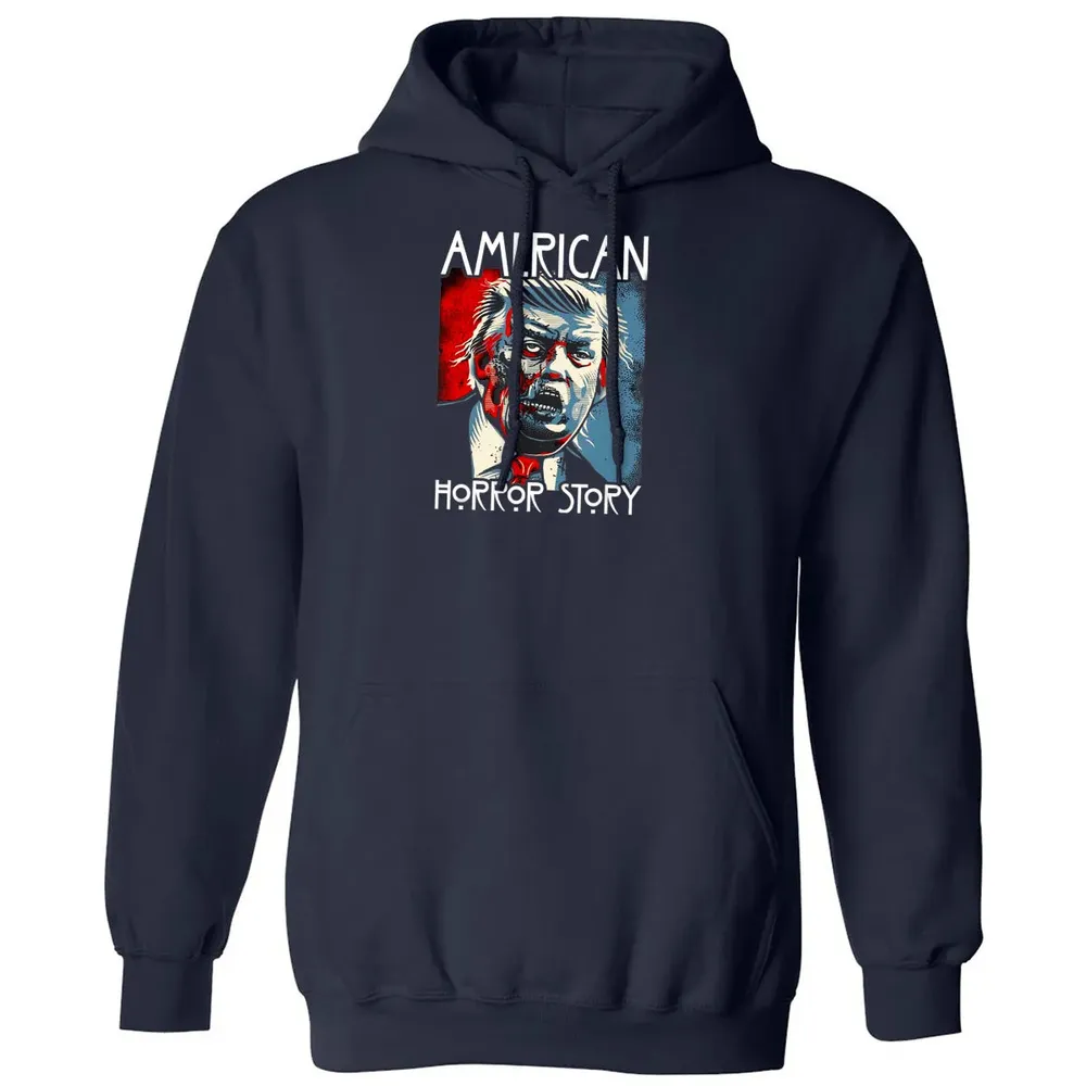 Funny Halloween Anti Trump Horror Story Americas Hated Dude Classic Unisex Hoodie - 2