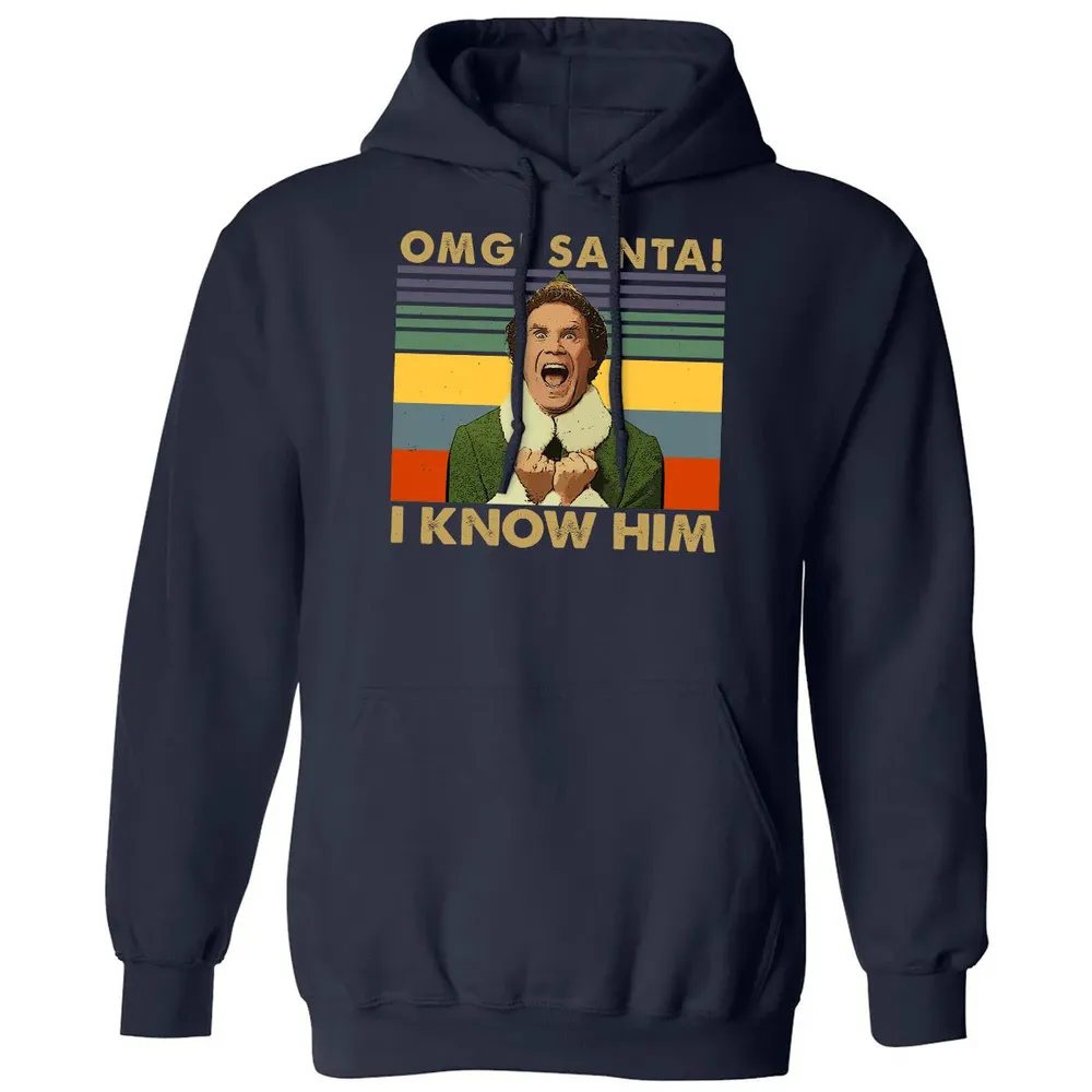 OMG Santa I Know Him Classic Unisex Hoodie - 2