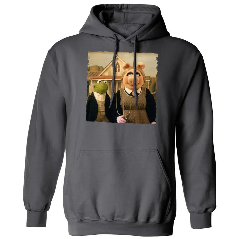 Ms Piggy's American Gothic Classic Unisex Hoodie - 7