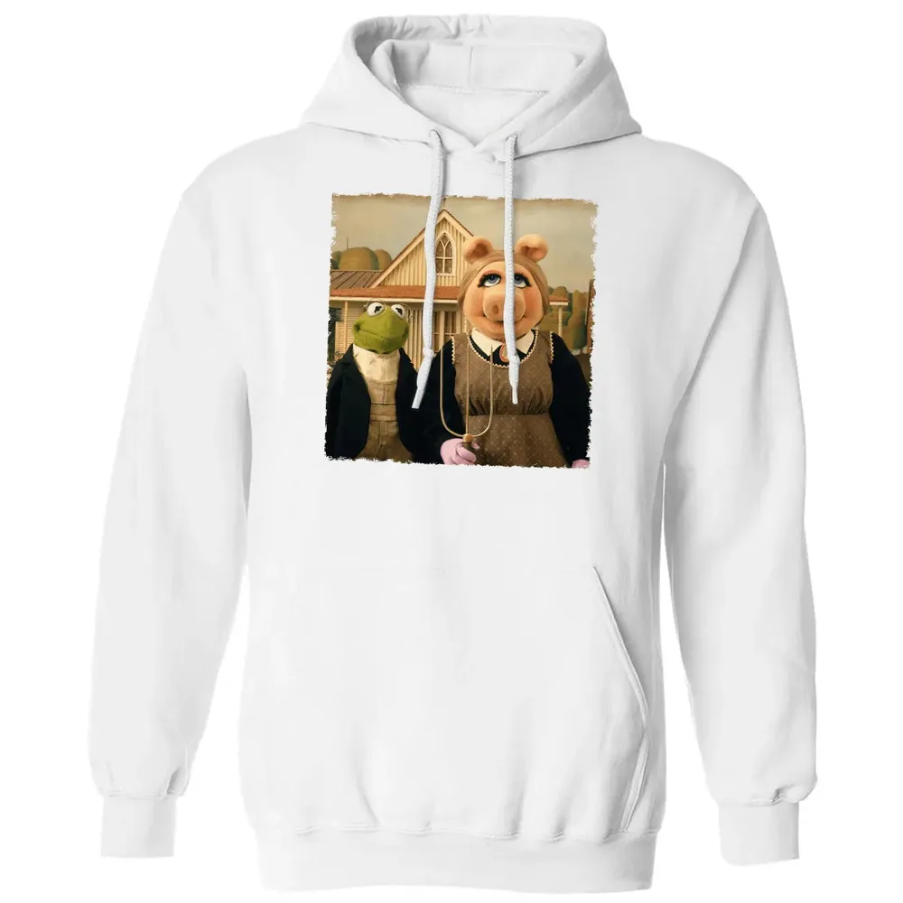 Ms Piggy's American Gothic Classic Unisex Hoodie - 11