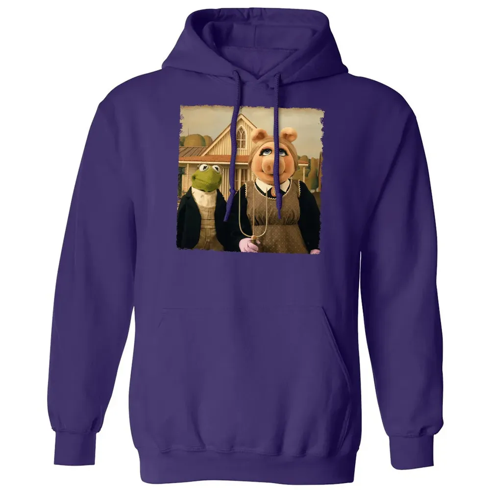 Ms Piggy's American Gothic Classic Unisex Hoodie - 6