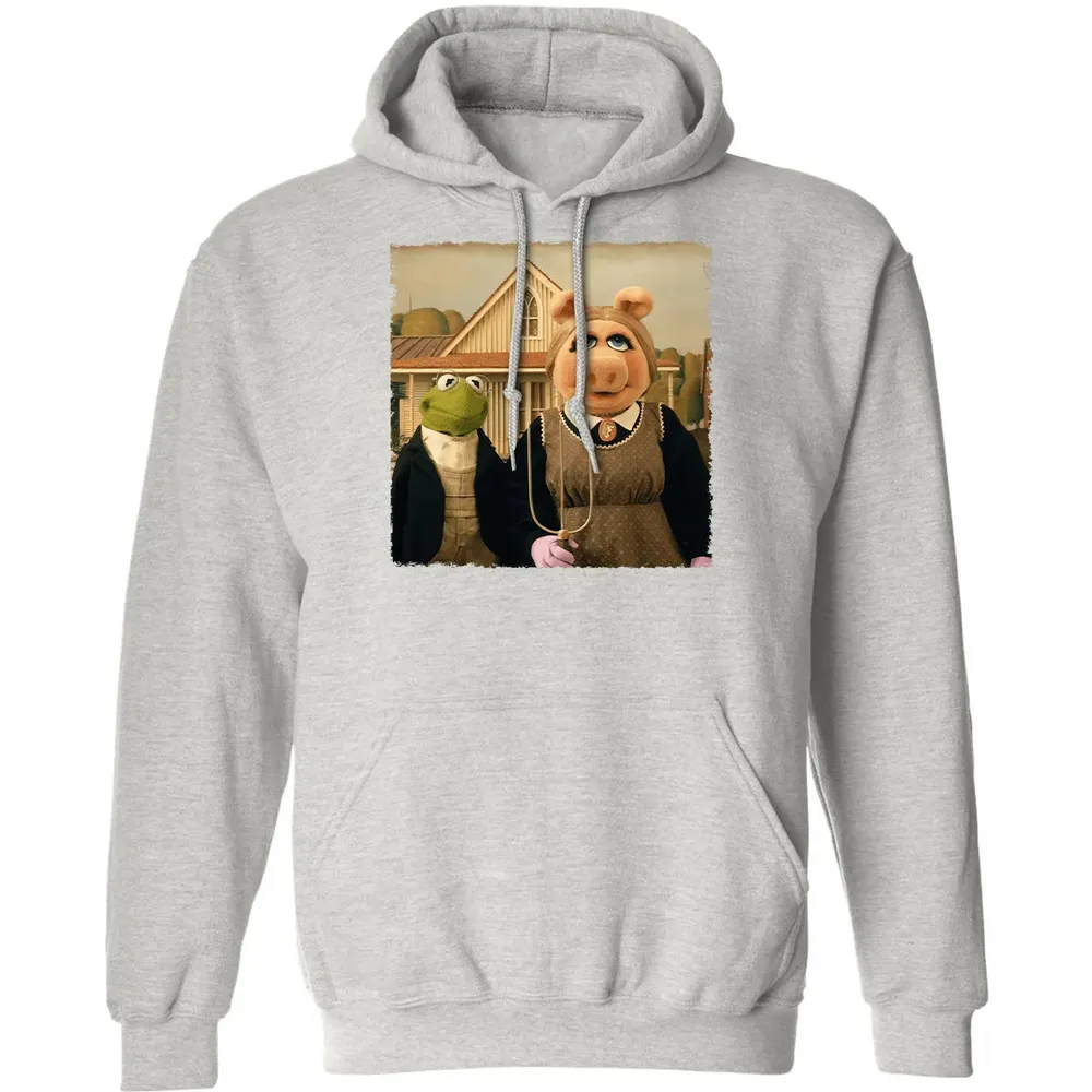 Ms Piggy's American Gothic Classic Unisex Hoodie - 8