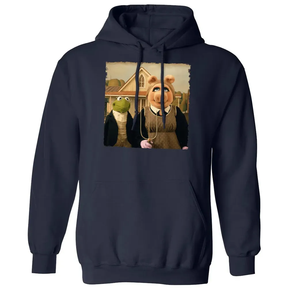 Ms Piggy's American Gothic Classic Unisex Hoodie - 2