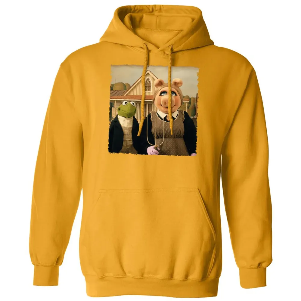 Ms Piggy's American Gothic Classic Unisex Hoodie - 12